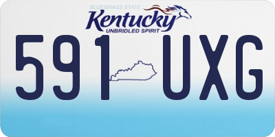 KY license plate 591UXG