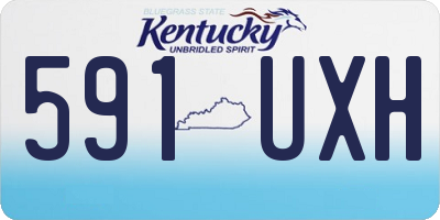 KY license plate 591UXH