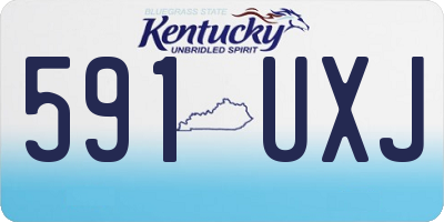 KY license plate 591UXJ
