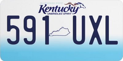 KY license plate 591UXL