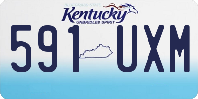 KY license plate 591UXM