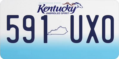 KY license plate 591UXO