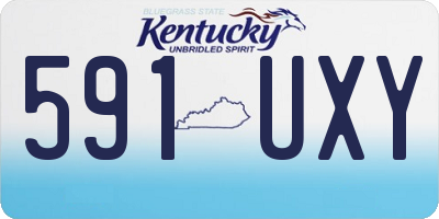 KY license plate 591UXY