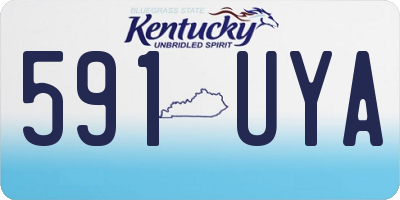 KY license plate 591UYA