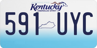 KY license plate 591UYC