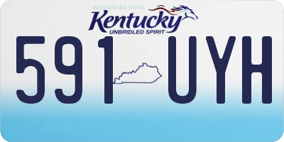 KY license plate 591UYH