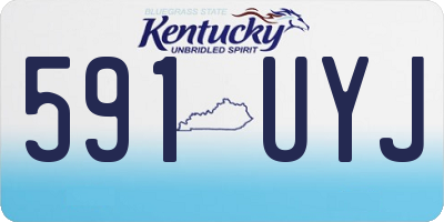 KY license plate 591UYJ