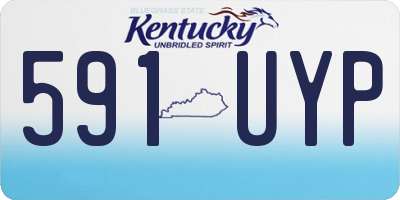 KY license plate 591UYP