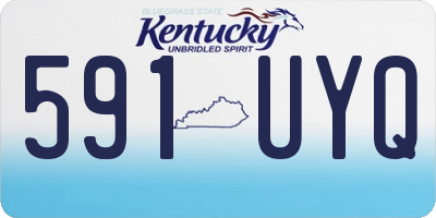 KY license plate 591UYQ