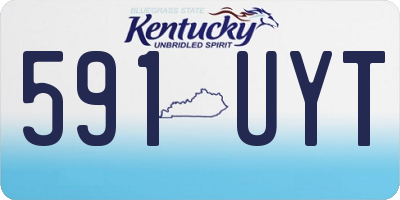 KY license plate 591UYT