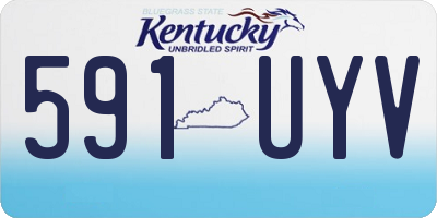 KY license plate 591UYV