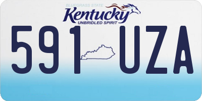 KY license plate 591UZA