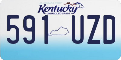 KY license plate 591UZD