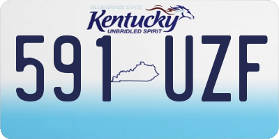 KY license plate 591UZF
