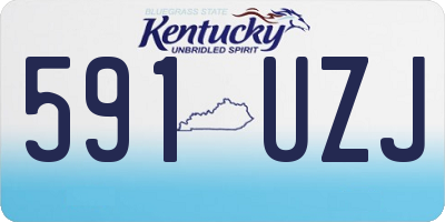 KY license plate 591UZJ