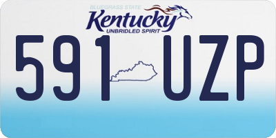 KY license plate 591UZP