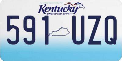 KY license plate 591UZQ