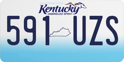 KY license plate 591UZS