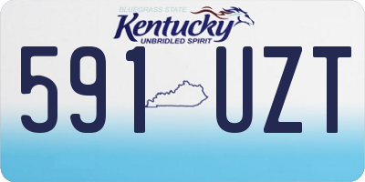 KY license plate 591UZT