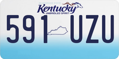 KY license plate 591UZU
