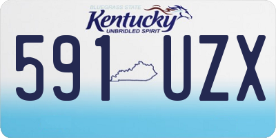 KY license plate 591UZX