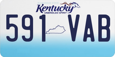 KY license plate 591VAB
