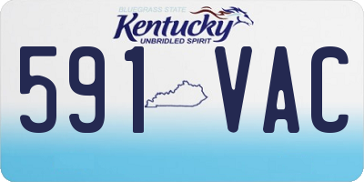KY license plate 591VAC
