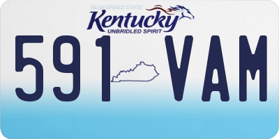 KY license plate 591VAM