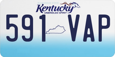 KY license plate 591VAP