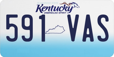 KY license plate 591VAS