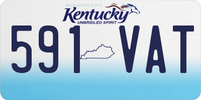 KY license plate 591VAT