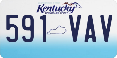 KY license plate 591VAV