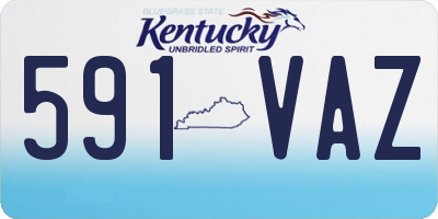 KY license plate 591VAZ