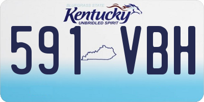 KY license plate 591VBH