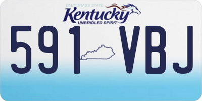 KY license plate 591VBJ