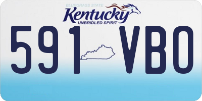 KY license plate 591VBO
