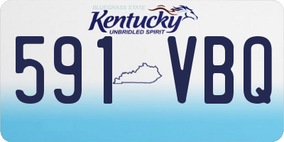 KY license plate 591VBQ