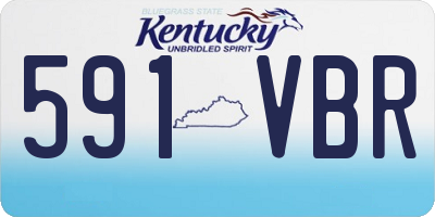KY license plate 591VBR