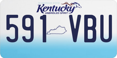 KY license plate 591VBU