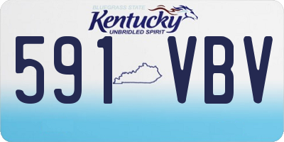 KY license plate 591VBV