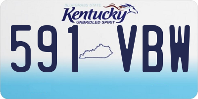 KY license plate 591VBW