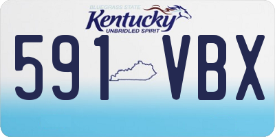 KY license plate 591VBX