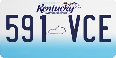 KY license plate 591VCE