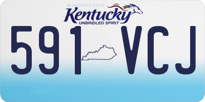 KY license plate 591VCJ