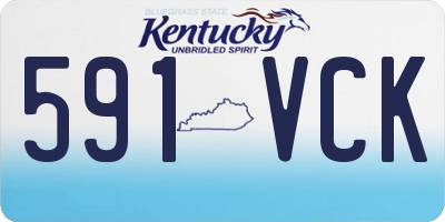 KY license plate 591VCK