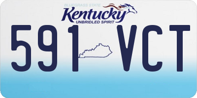 KY license plate 591VCT