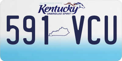 KY license plate 591VCU