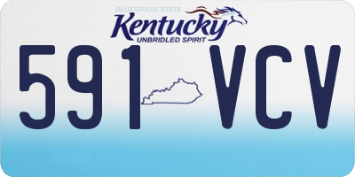 KY license plate 591VCV