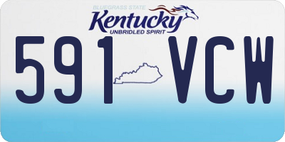 KY license plate 591VCW