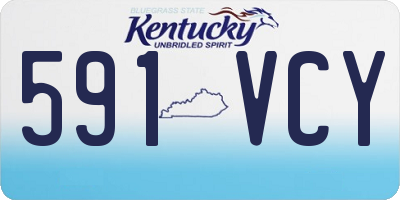 KY license plate 591VCY